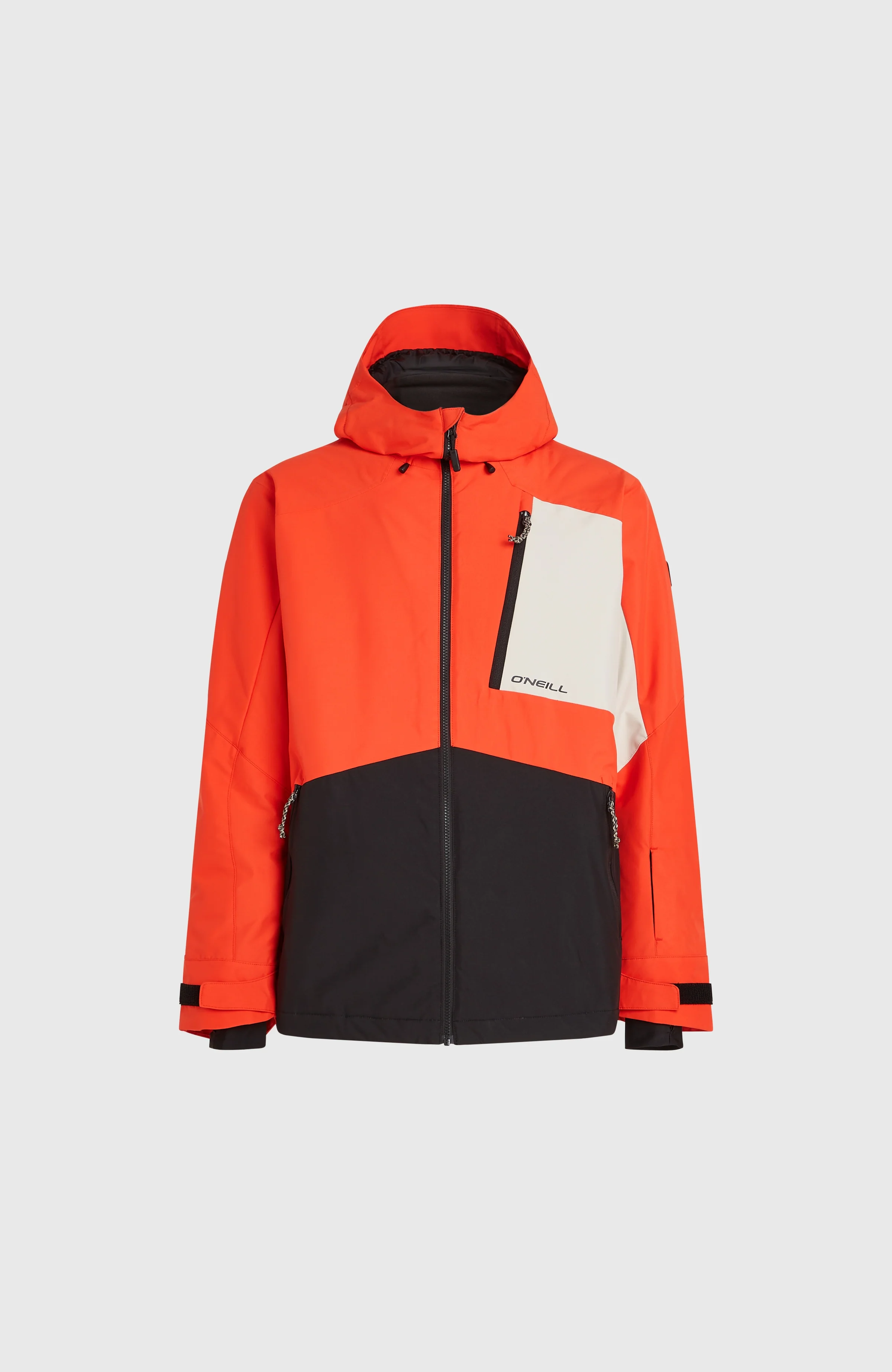 Hammer Block Snow Jacket | Paprika Flame Colour Block - Image 10