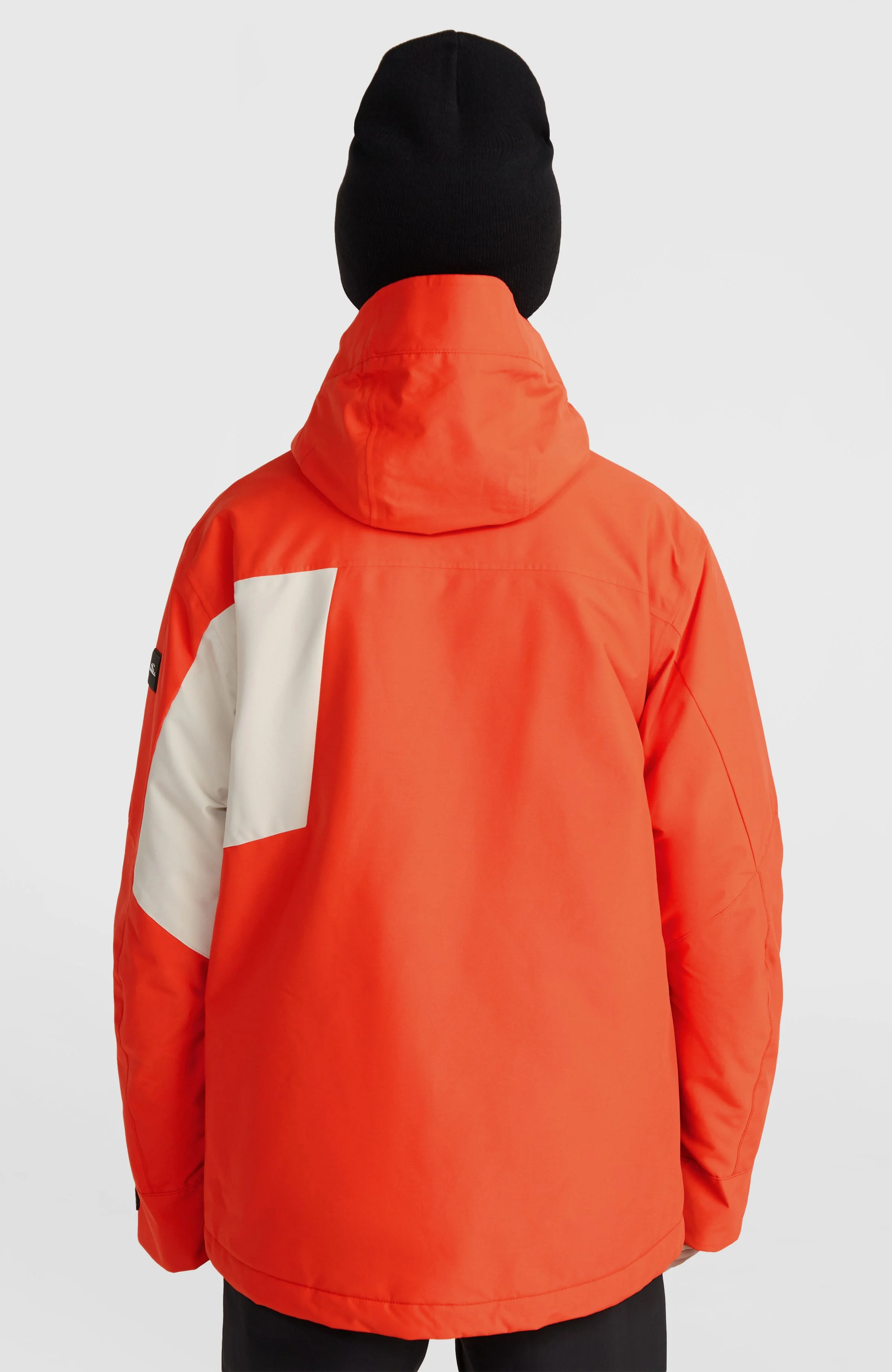 Hammer Block Snow Jacket | Paprika Flame Colour Block - Image 7
