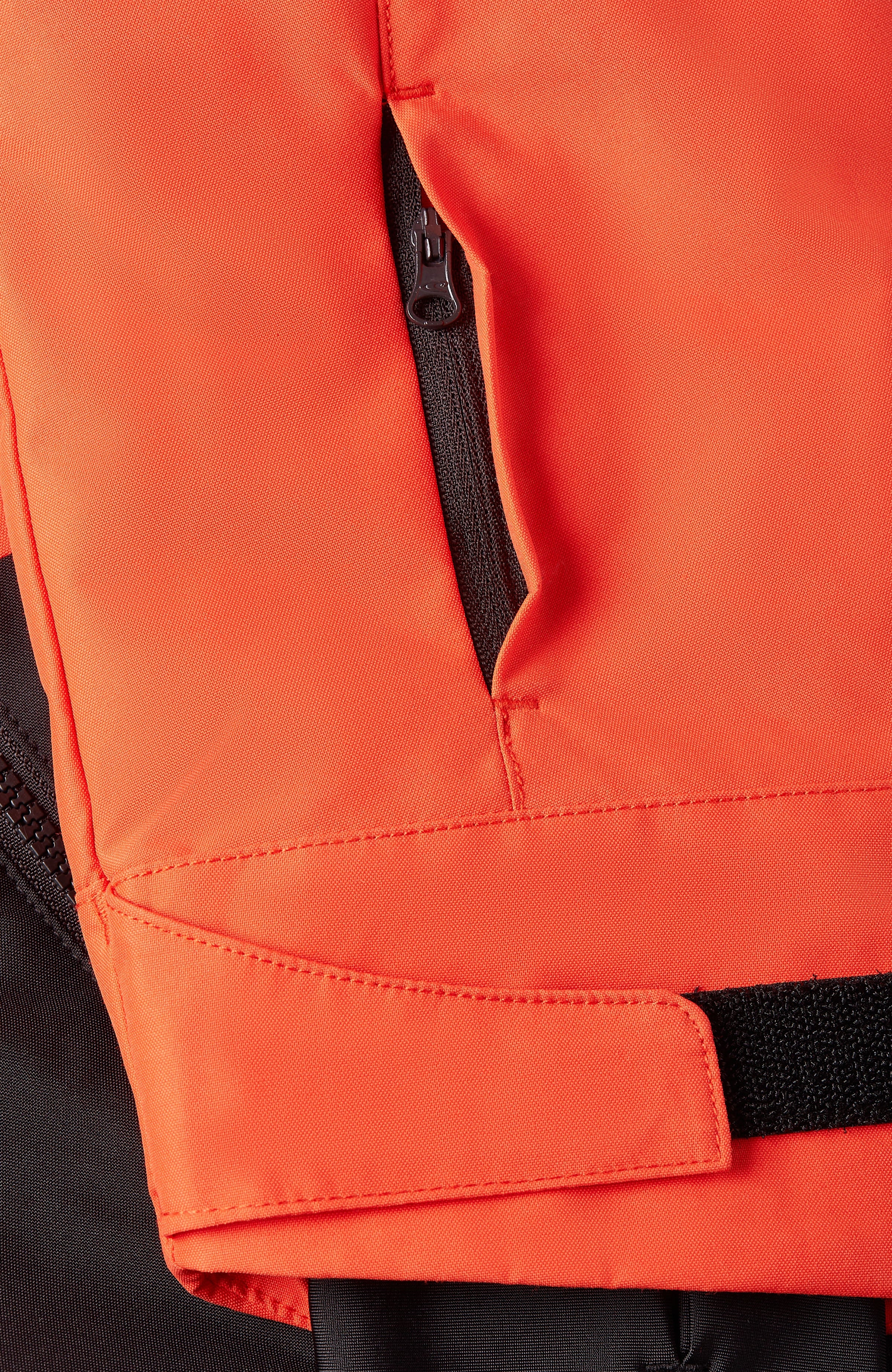 Hammer Block Snow Jacket | Paprika Flame Colour Block - Image 9