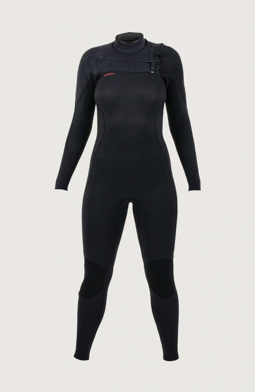 Hyperfreak Plus 3/2mm Chest Zip Full Wetsuit | BLACK/BLACK - Image 6