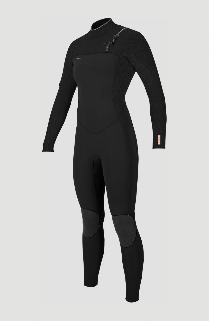 Hyperfreak Plus 4/3mm Chest Zip Full Wetsuit | BLACK/BLACK - Image 5