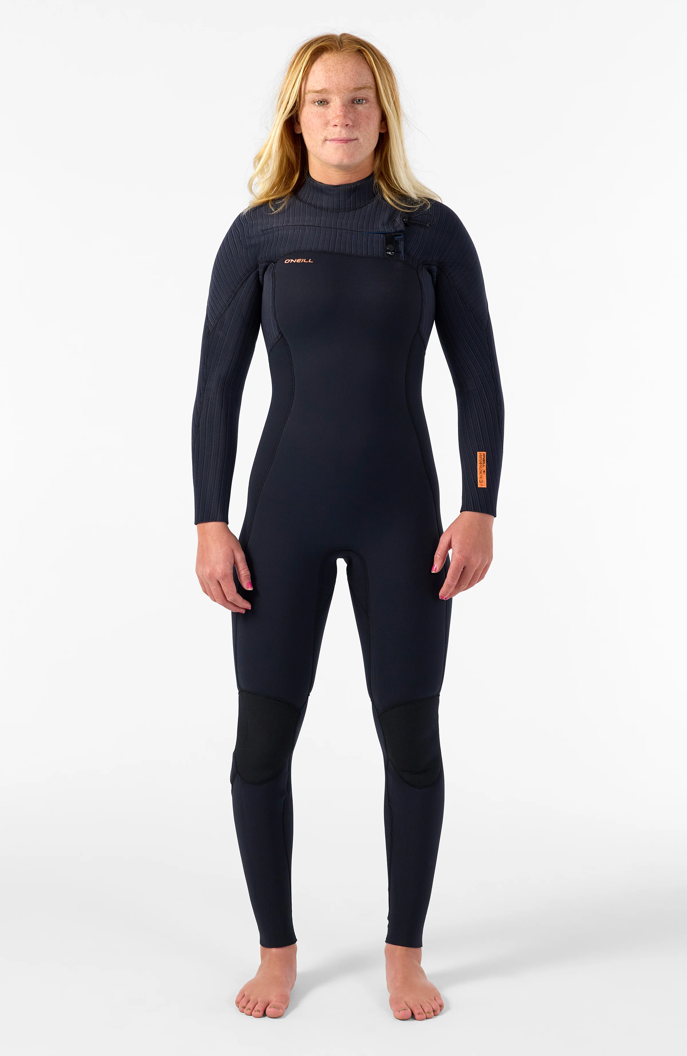 Hyperfreak Plus 5/4mm Chest Zip Full Wetsuit | BLACK/BLACK - Image 3