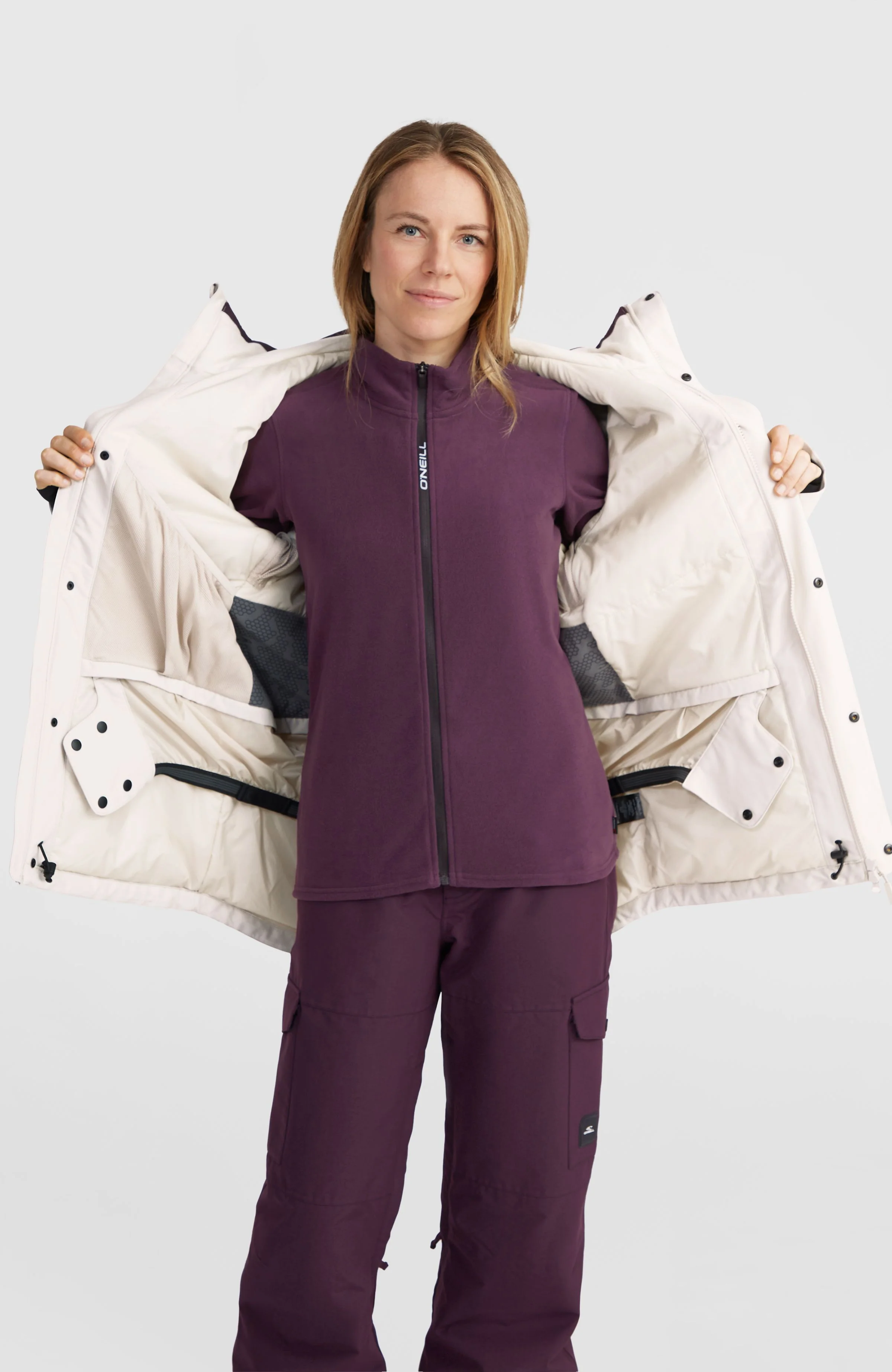 Utility Hybrid Snow Jacket | Atmosphere Colour Block - Image 4