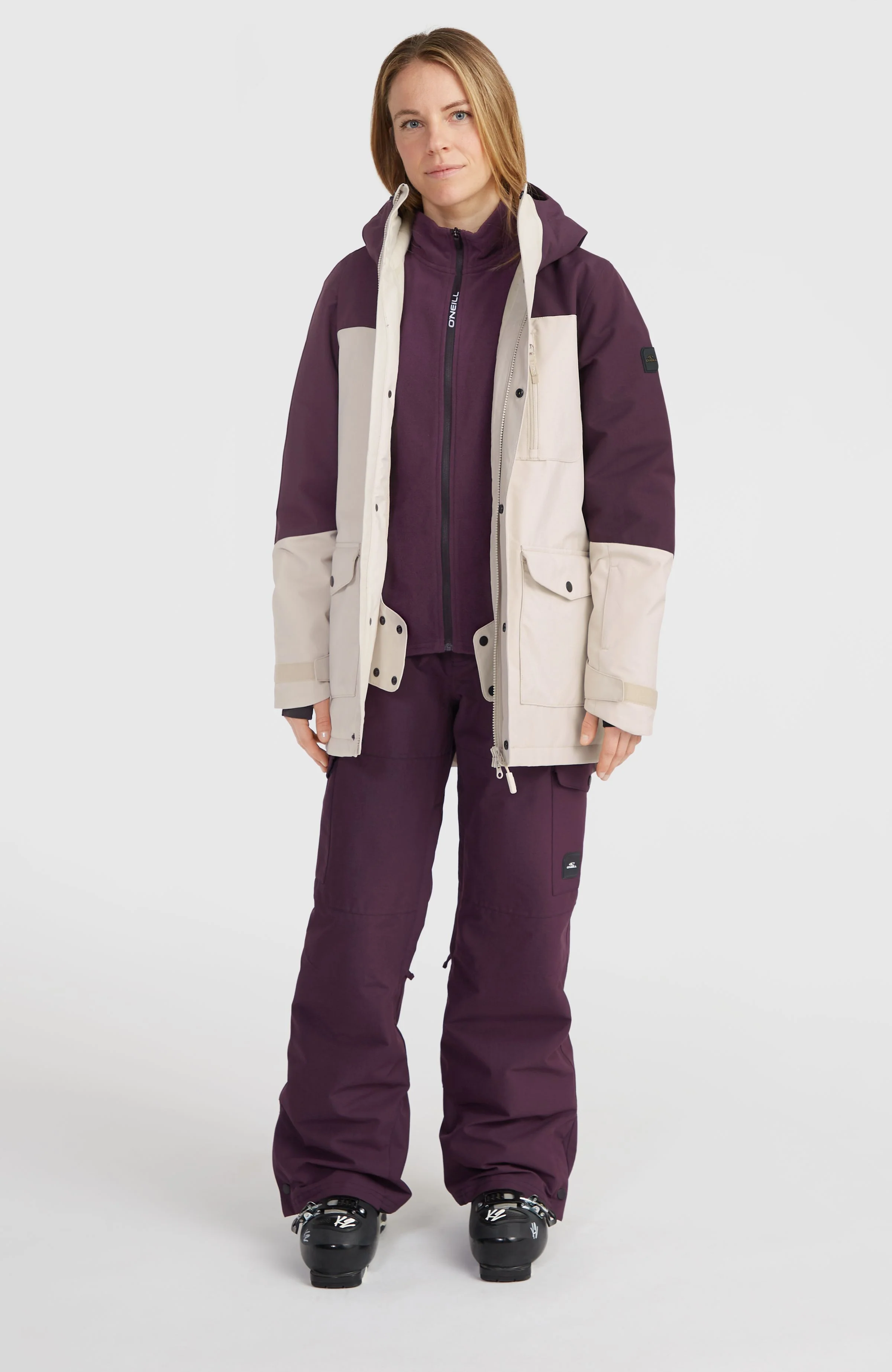 Utility Hybrid Snow Jacket | Atmosphere Colour Block - Image 8