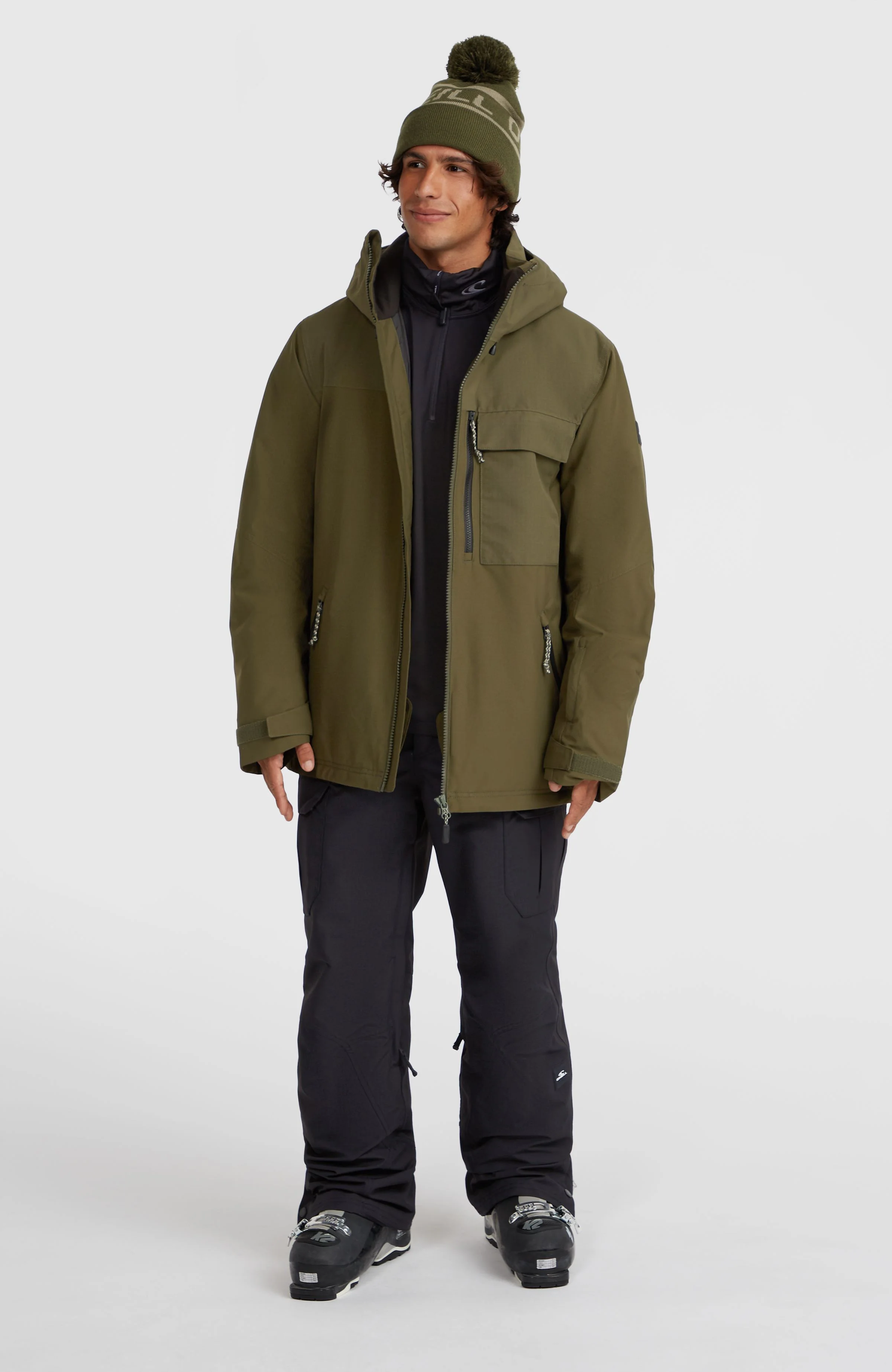 Utility Hybrid Snow Jacket | Forest Night - Image 8